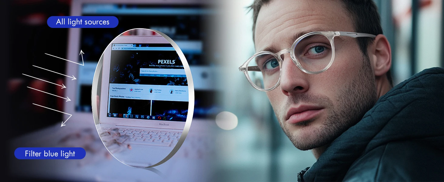 ZENOTTIC Mode Runde Anti Blau Licht Blockieren Lesebrille Männer Sport Leser Brillen Frauen Anti Glare Computer Brillen – Detail 7