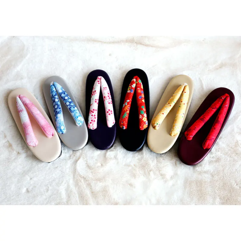Japanese Woman Shoes Traditional Kimono Geta Clogs Sakura Girl Flip Flops Geisha Costume Slippers Anime Cosplay Outdoor