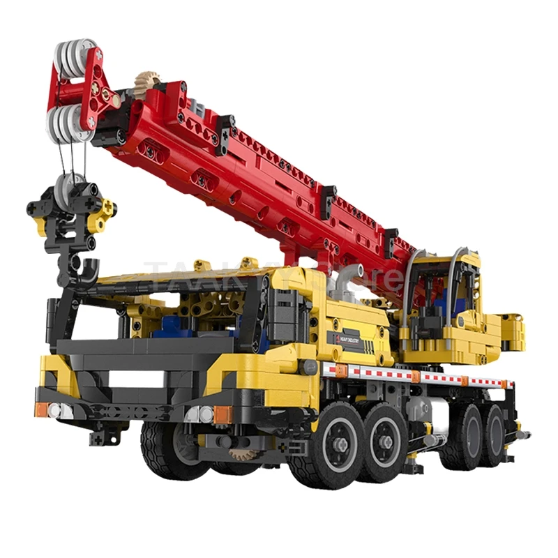 รีโมทคอนโทรลวิศวกรรมยานพาหนะรถบรรทุก 1831PCS Crane Building Blocks การวิเคราะห์ MOC RC รถอิฐ DIY ของเล่นสําหรับของขวัญเด็ก