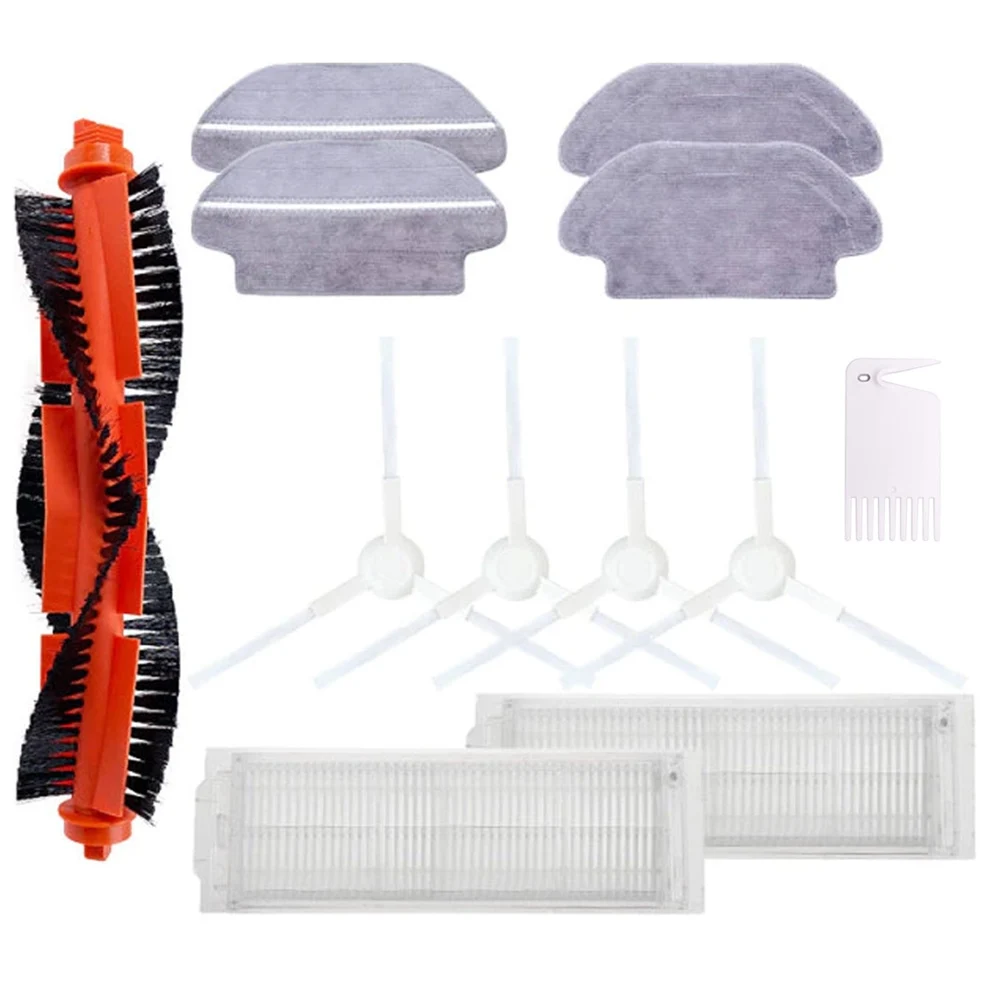 Compatible for Mijia STYJ02YM Viomi V2 Pro V3 SE Hepa Vacuum Cleaner Side Brush Mat Cleaning Set