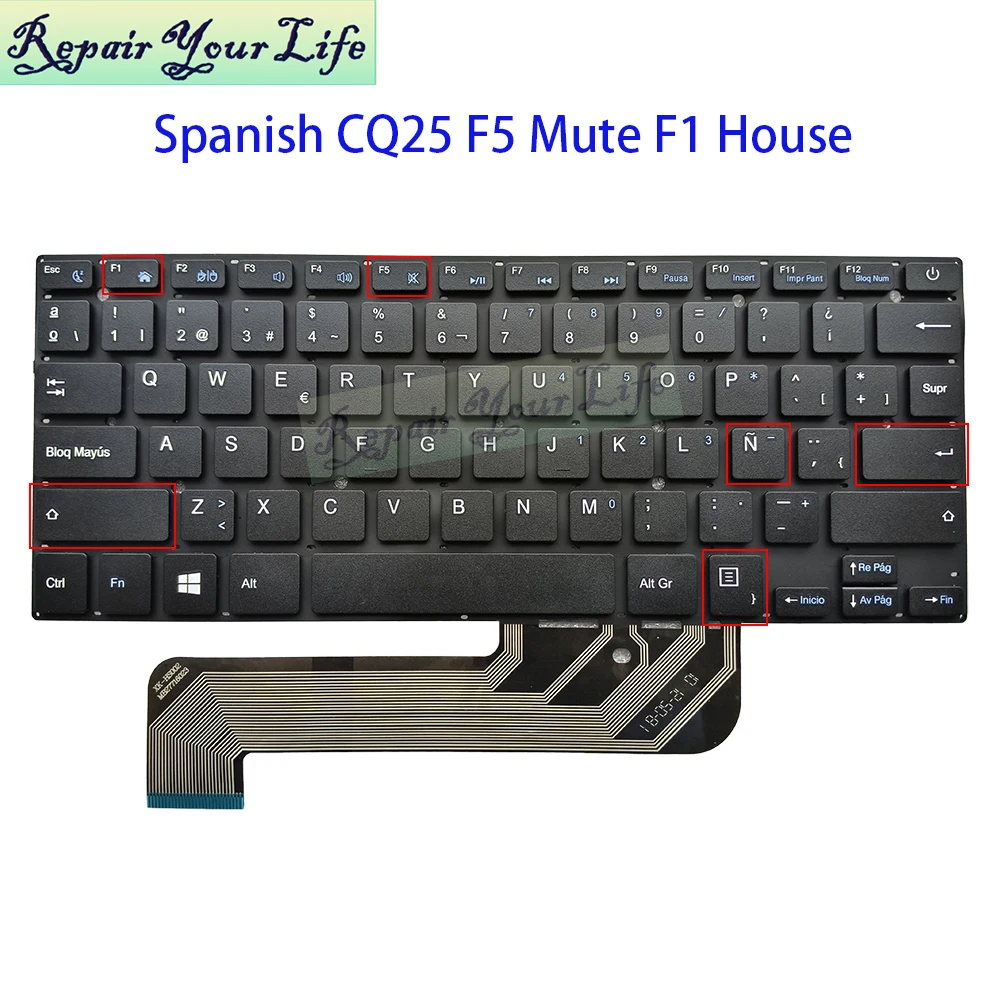 Spanish Keyboard For Compaq Presario 420 CQ25 CQ-25 PRIDE-K3305 MB27716023 YMS-0186-A XK-HS002 SP ES Spain Notebook Teclado New