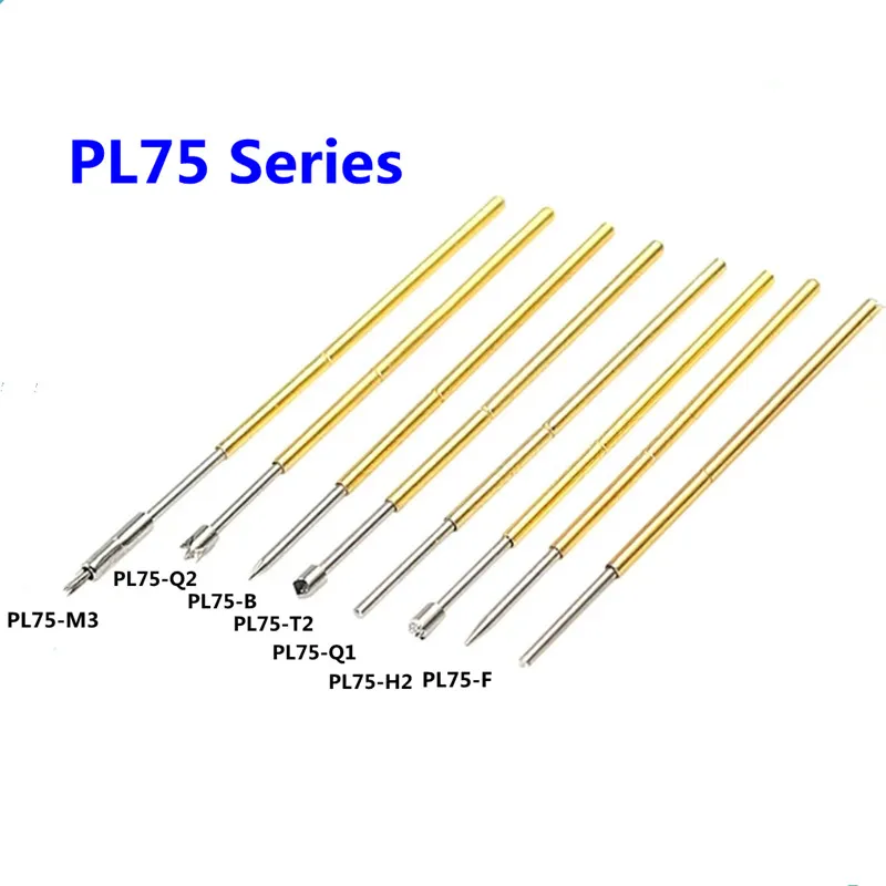 

20PCS/pack Spring Test Pin PL75-A2 B1 E2 D2 H2 G1 J1 Q1 Q2 T2 LM2 Outer Diameter 1.02mm Length 33.5mm PCB Probe