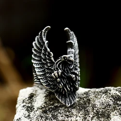 BEIER 2022 Viking Flying Eagle Ring Punk Rock Hip Hop Personality Jewelry For Men Wholesle