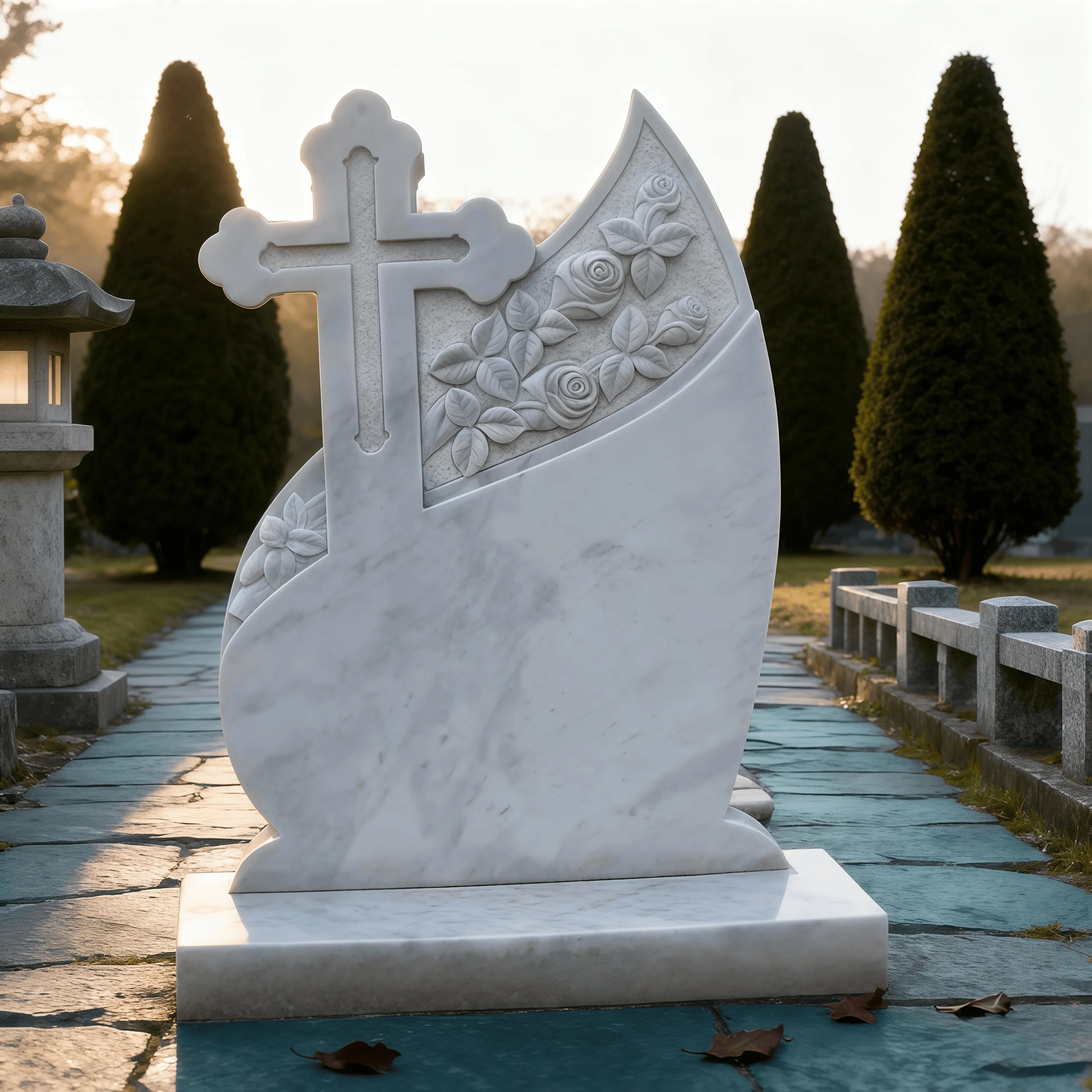 

Customization Customized Black Granite Tombstones and Monuments, Modern Cemeteries, Commemorative Tombstones and Graves