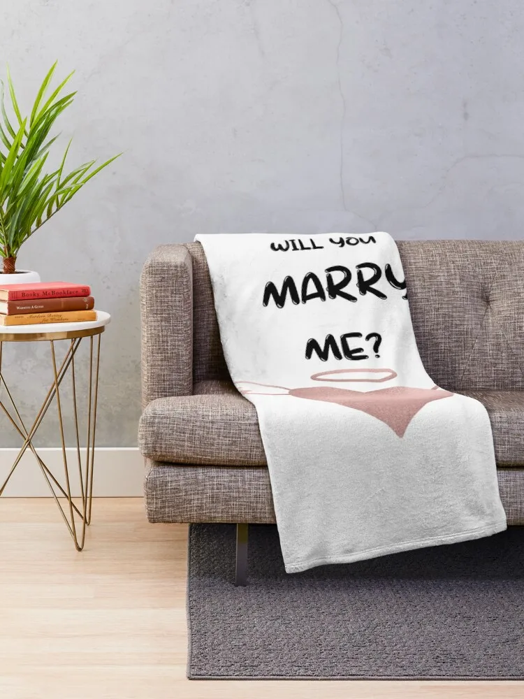 Asking marry proposal , engagement ideas Throw Blanket Thermals For Travel warm winter Blankets For Bed Blankets