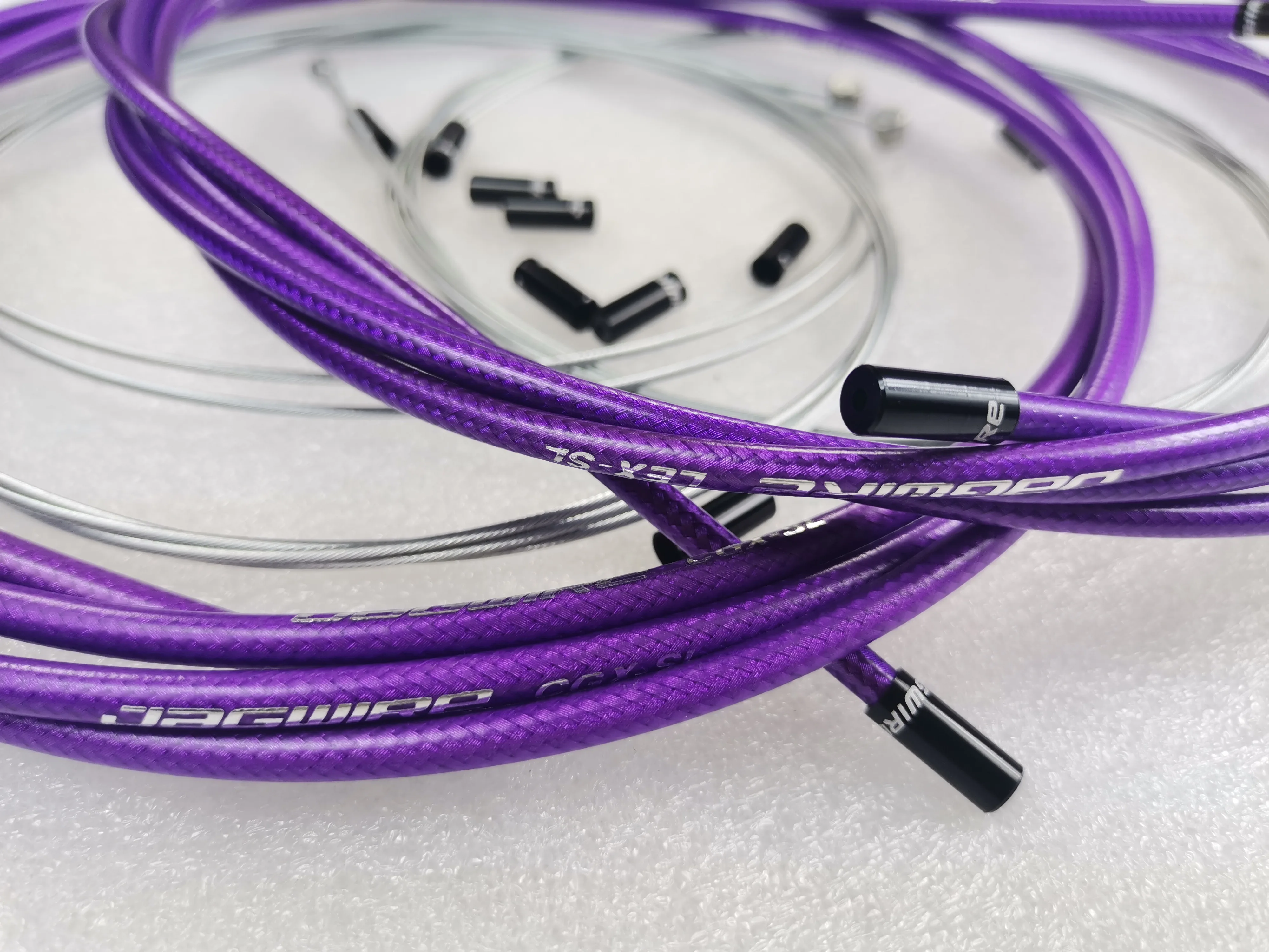 JAGWIRE BRAIDED SL SLICK LUBE HOSE CABLE COMPLETE KIT BRAKE SHIFTER SUIT FOR SHIMANO SRAM PURPLE COLOR