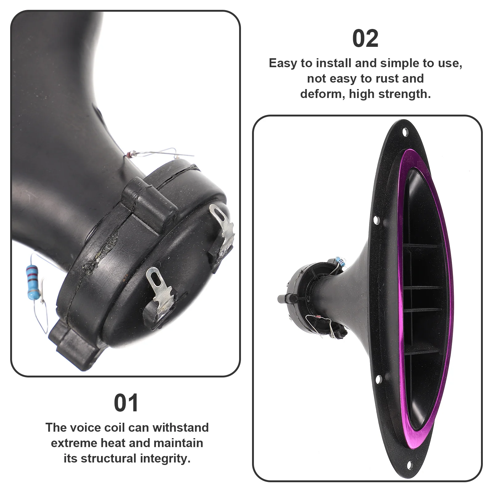 

Led Horn Tweeter High Performance Audio System For Car Stage Home Karaoke Pa Speaker Plastic Horn Tweeter