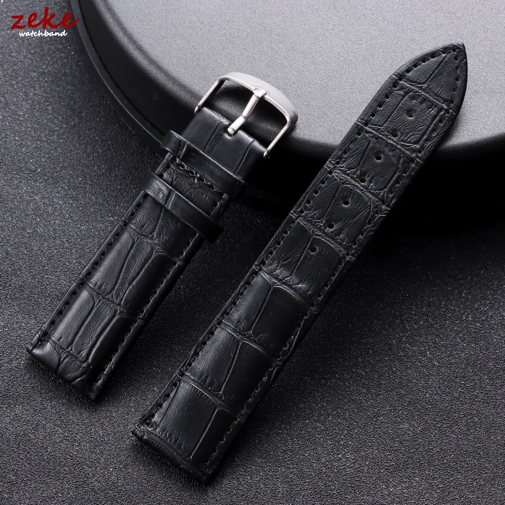 Black Brown Calfskin Leather Watch Strap 12/14/16/18/20/22/24mm Watchband for Women Men Business Watch Accessories Pin Buckle
