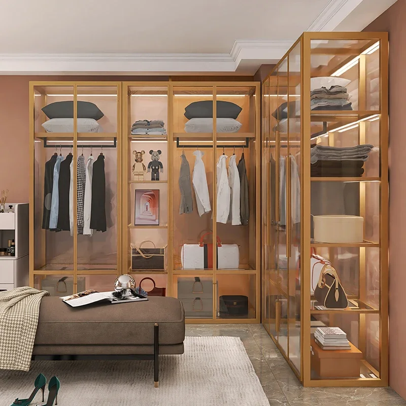 Home Bedroom Aluminum Alloy Storage Cabinet - usage example