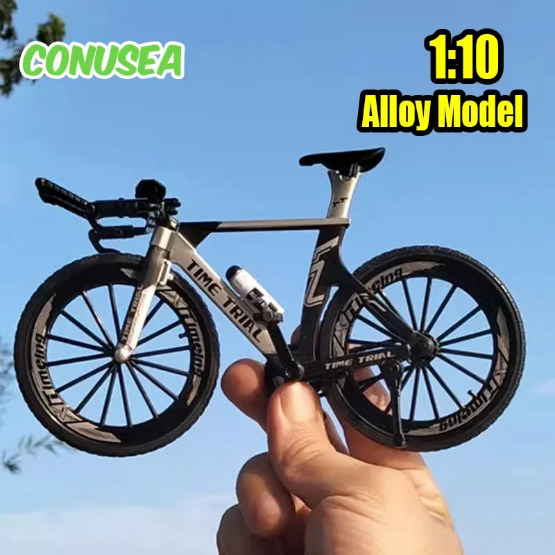 1/10 Legering Fietsmodel Miniatuur Diecast Racing Mountain Klassieke Fiets Model Metalen Pocket Fiets Collectie Speelgoed voor Kinderen