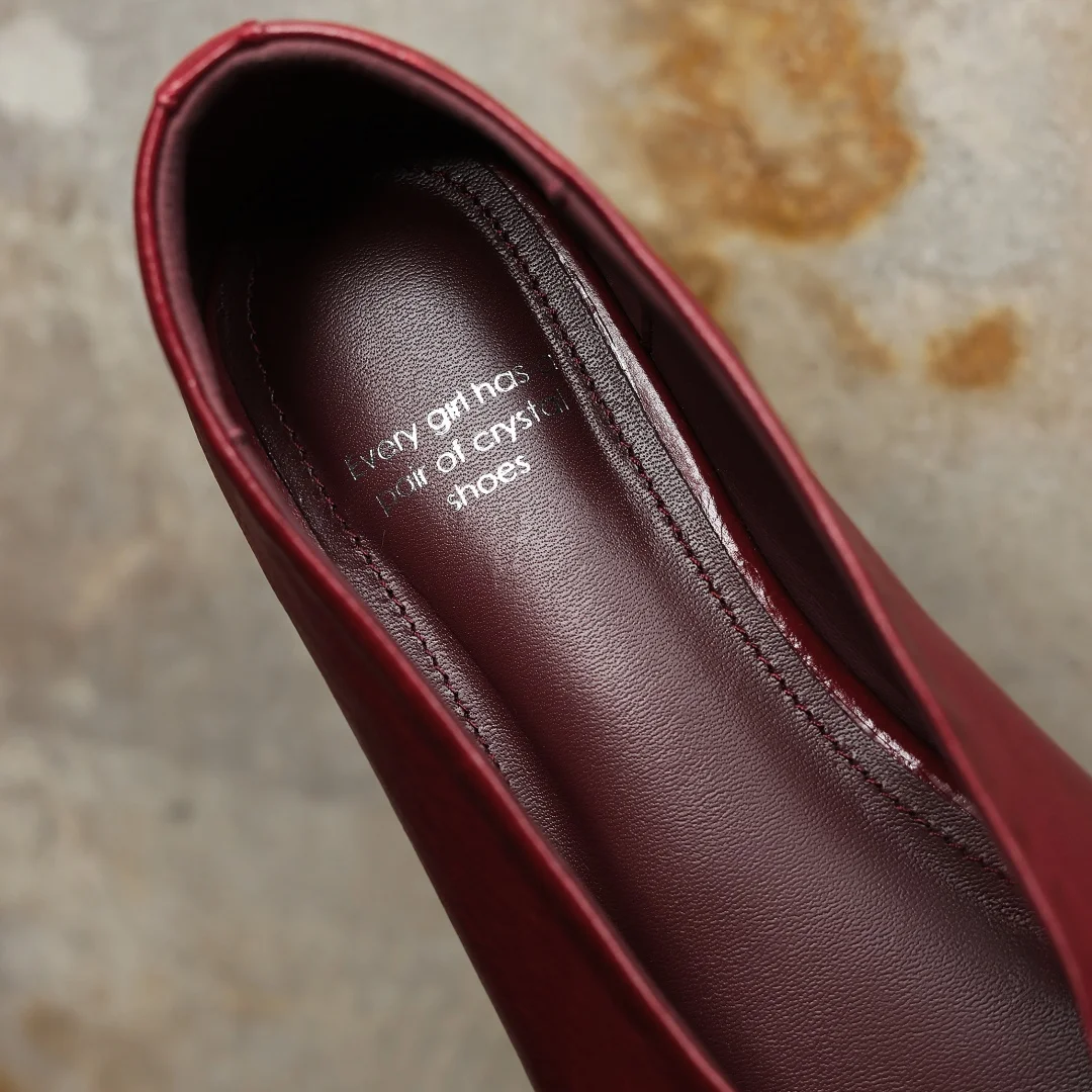danxuefei plus size 34-42 women's sheepskin round toe slip-on ballet flats high quality soft comfort casual female ballerians