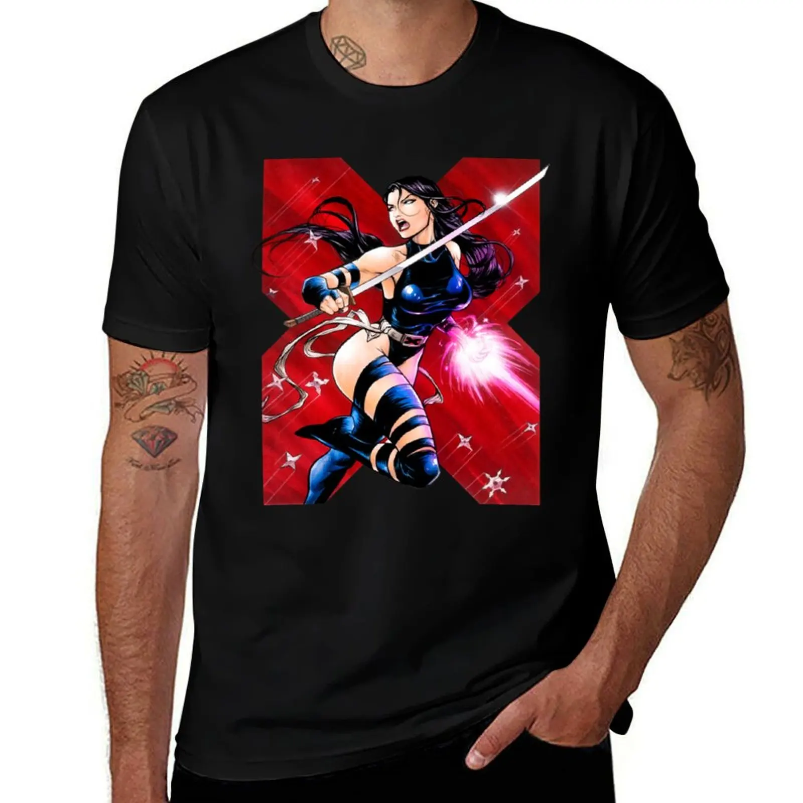 

Psylocke T-Shirt t shirt for man cotton t shirts high quality T-Shirt