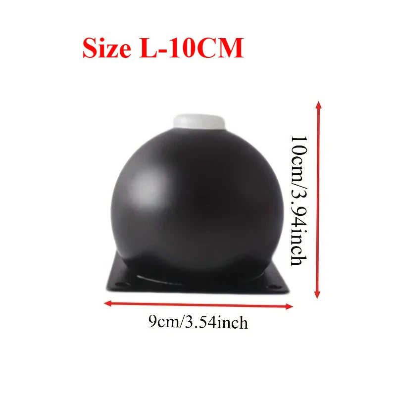 4Pcs Metal Furniture Legs - Polished Heavy-Duty Round Table Legs 10cm, Suitable for Sofas, TV Stands, Coffee Table Bedside Table image 2