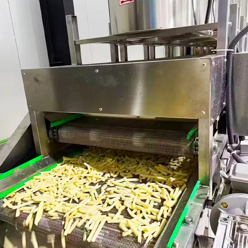 Customized High Efficiency KAYA French Fries Making Chicken Nuggets Production Line Heat Exchanger Fryer 380V 300KW 2000