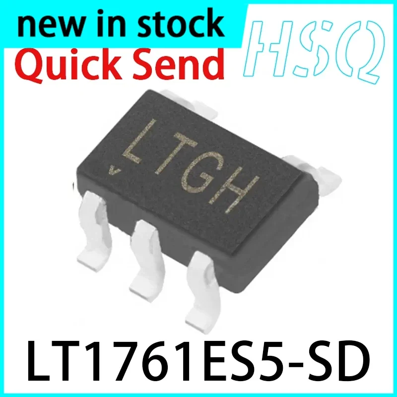 5PCS LT1761ES5-SD Screen Printed LTGH SOT23-5 Adjustable Linear Regulator New Stock