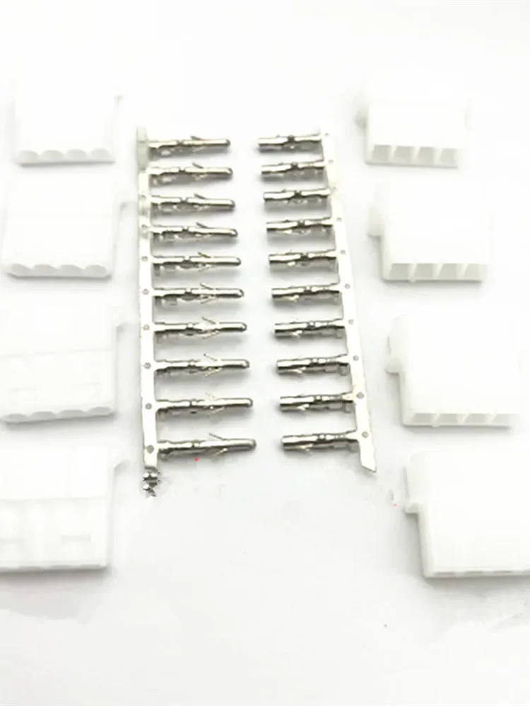 10 Set 5.08mm Connector Large 4 Pin Computer ATX IDE Power Connector Plug Male Female Housing + Male Female Terminal