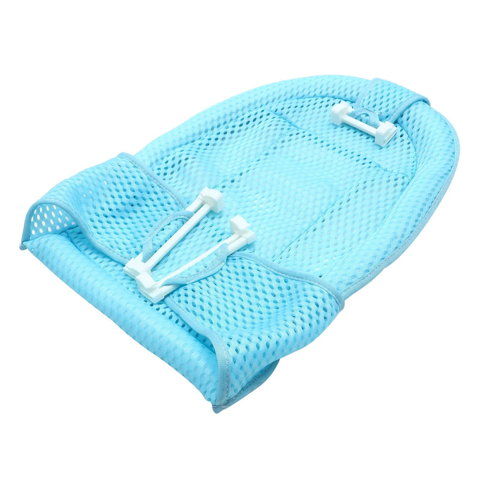 Infant Shower Mesh Safety Support Fasten Basin Prevent Water Ears Blue Baby Bath Mat Bath Net Baby Shower Mesh