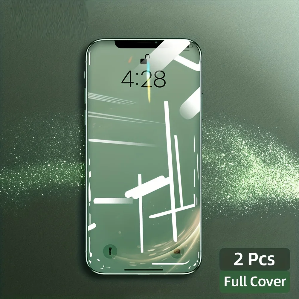 2 Stück Voll schutz Displays chutz folie aus gehärtetem Glas für iPhone 14 13 12 xr xs pro max mini plus