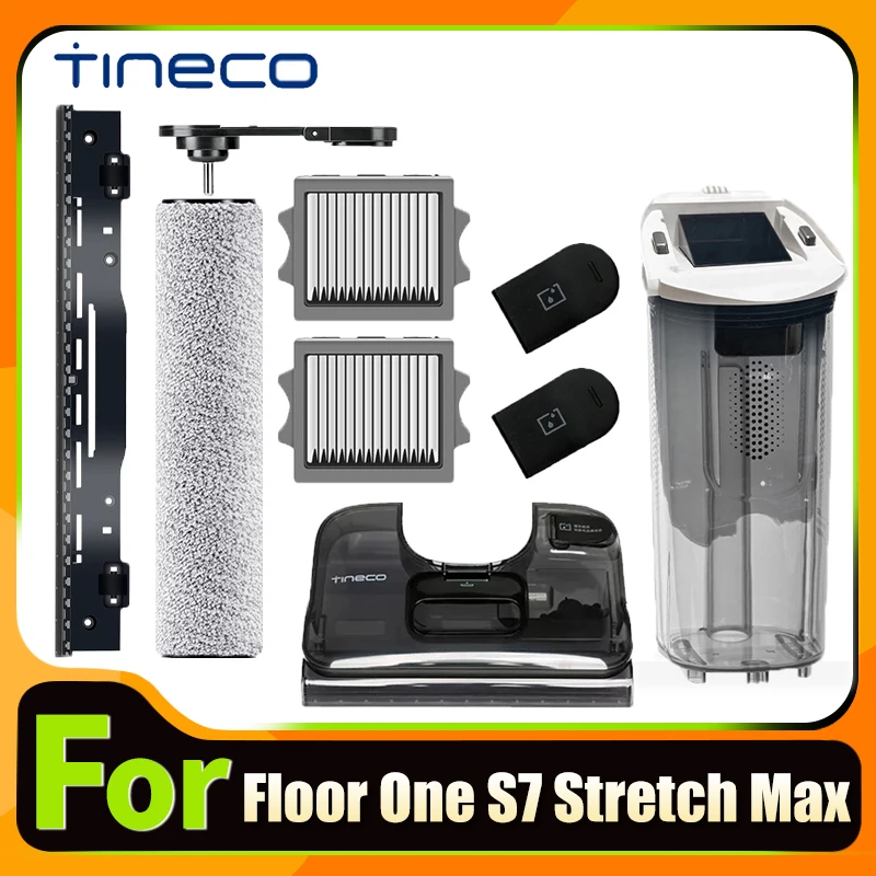 

Original Accessories For Tineco Floor ONE S7 Stretch Max Vacuum Cleaner Brush Roller And HEPA Filter Water Tank Lid Spare Parts