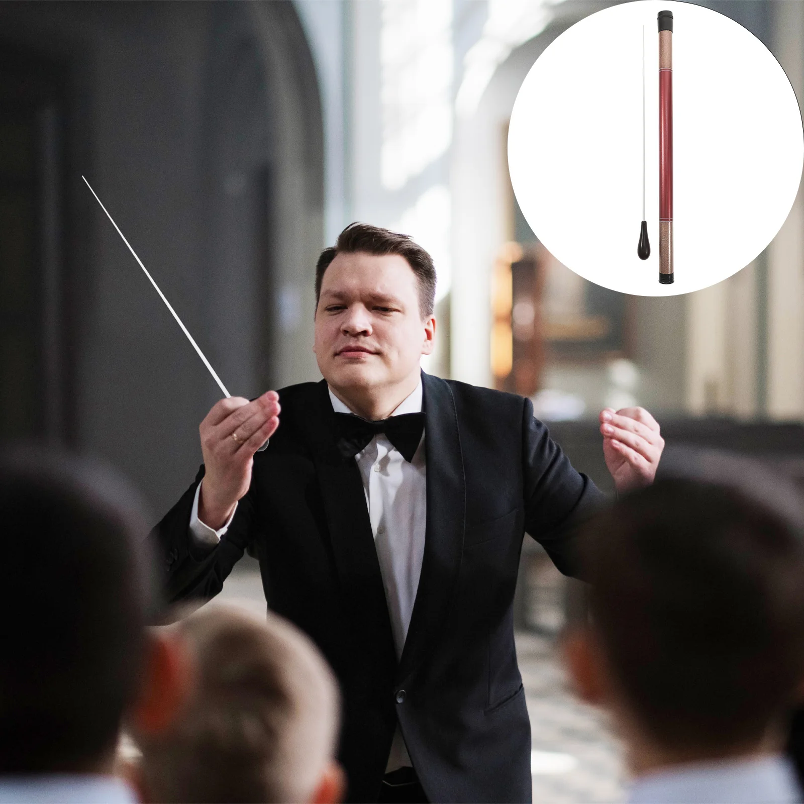 

2 Pcs Wooden Baton Music Conductor Orchestra Conducting Portable Bamboo