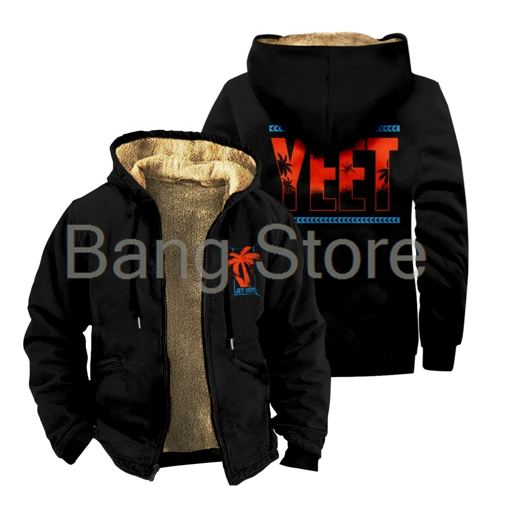 

Jey Uso Yeet куртка на молнии для женщин и мужчин с длинным рукавом, утепленная зимняя парка, уличное пальто