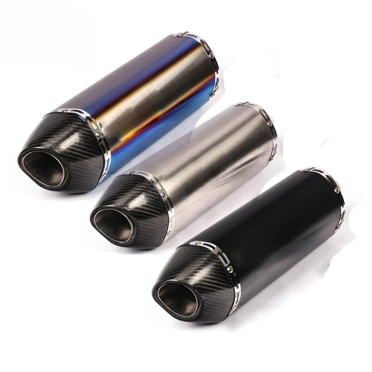 R77 Motorcycle Exhaust Muffler Motorcycle Performance Exhaust for MT09 Z900 Z1000 CBR650R Racing Exhaust