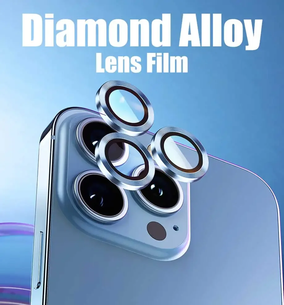 Aluminum Alloy Camera Lens Protector For IPhone 11 13 12 14 Pro Max Metal Ring Lens Glass For IPhone 12 13 Mini Protective Cap