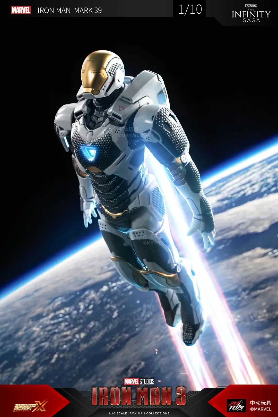 ZD Originele Iron Man MK31 MK32 Zuiger Romeo MK10 MK19 Tijger 1/10 Armor Marvel legends Avengers Action Figure Speelgoed Model Gift