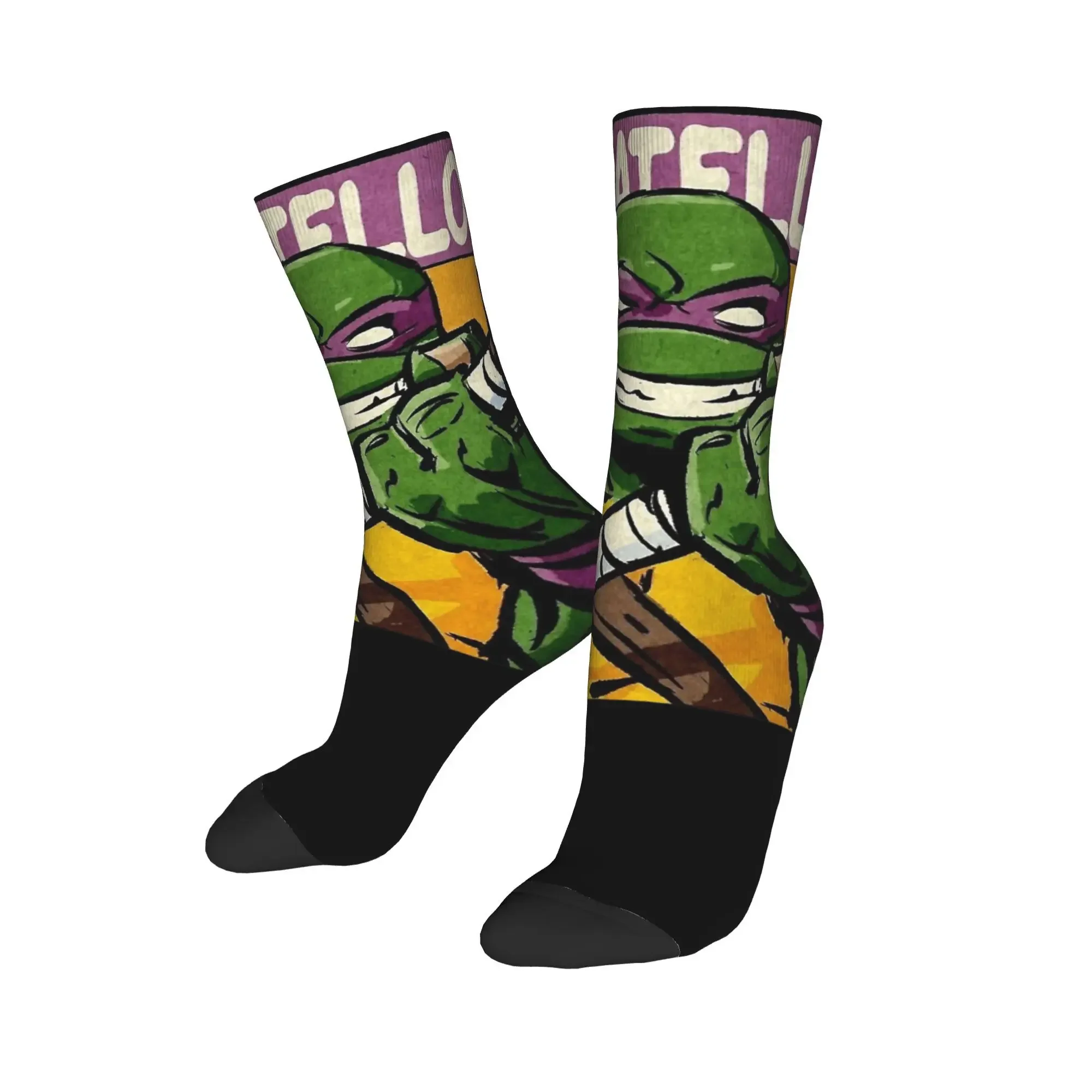 Men Women Donatello Teenage Turtles  Accessories Socks Cartoon Movie Cozy  Cute For Daily Wear