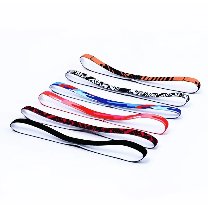 1pc Sweatband Sports Headband Silicone Anti-slip Gym Fitness Workout Sweatband Women Men Outdoor Sports Running Tennis Headwrap