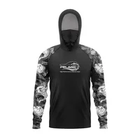 Ropa de pesca Pelagic Gear para hombre, camiseta de manga larga, protección solar de pescado, transpirable, máscara facial con capucha, ropa de pescador, novedad de verano