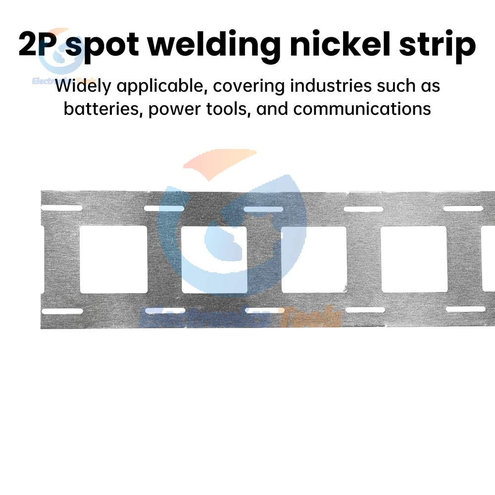 5M Striscia di Nichel 0.15*27mm Connettore Della Batteria Al Litio Placcatura Nichel Foglie 18650 Batteria 2P Kit di Strisce di Acciaio per Saldatura a punti