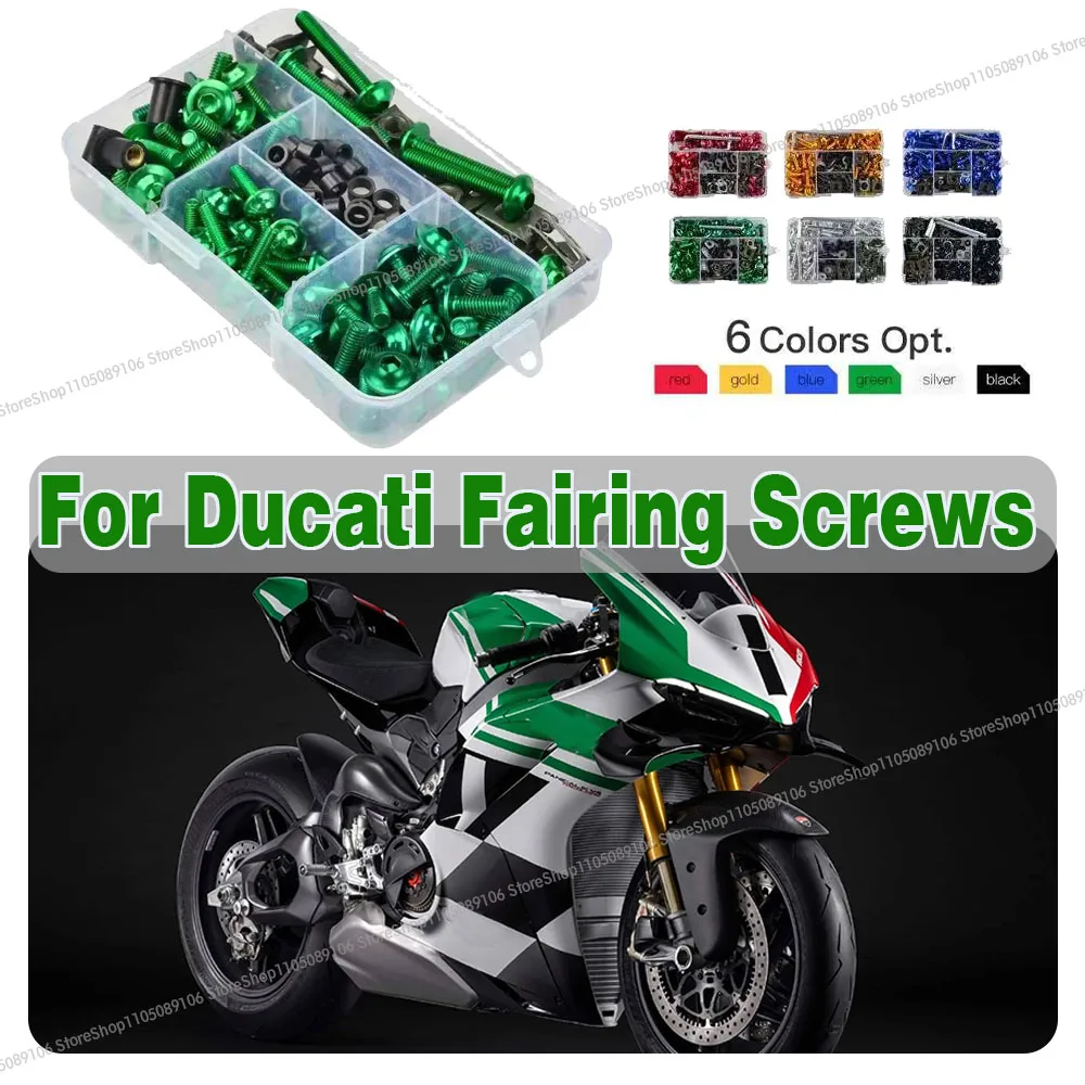 

For Ducati Scrambler Monster SP V2 V4 V4S V4R Supersport 950 950S 698 950 Diavel 1260 Motorcycle Fairing Screws Set Bolts Kit