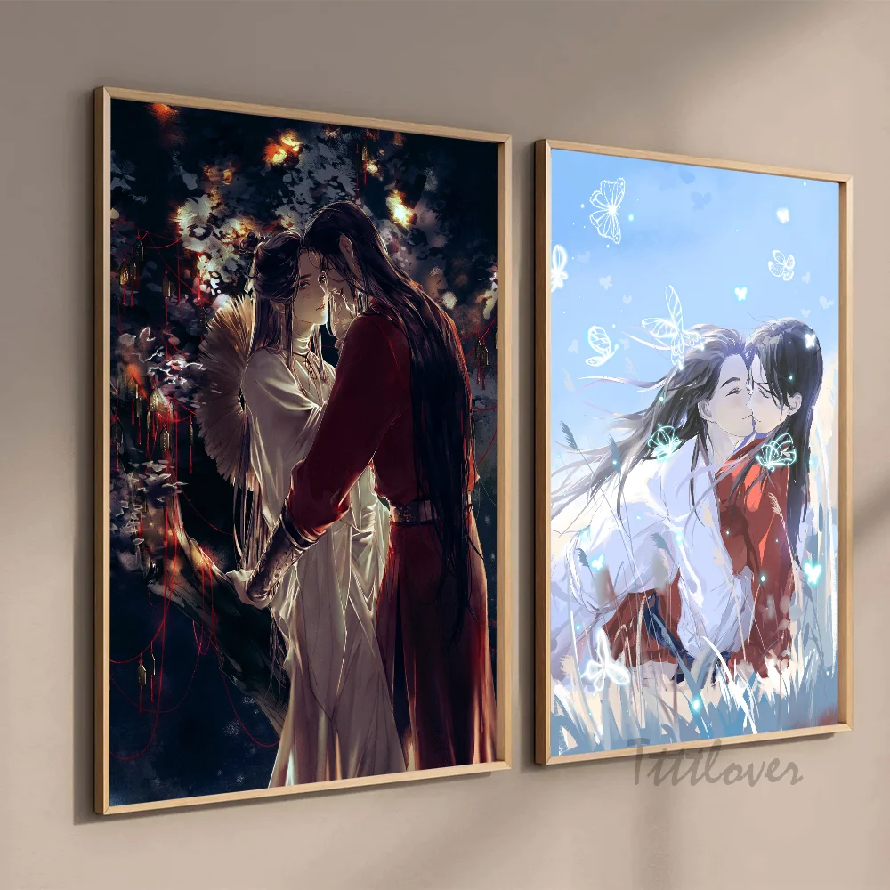 TGCF Tian Guan Ci Fu Heaven Official Blessing Anime Poster Stickers Art Wall Murals Decor Game Room Decor Gifts HD Painting