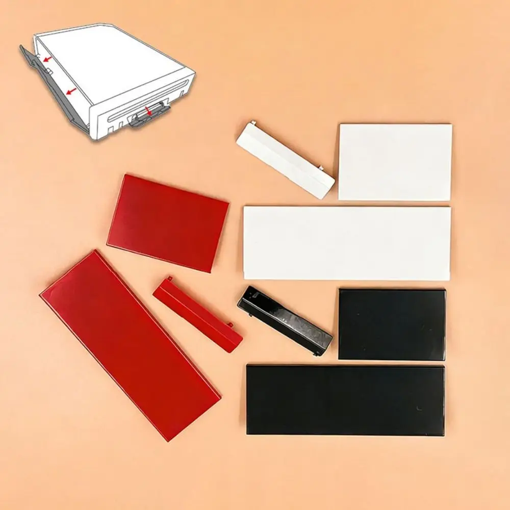 3 in 1 Memory Card Slot Cover Replaceable Black White Red Memory Controller Door GC Memory Part Accessories for Wii