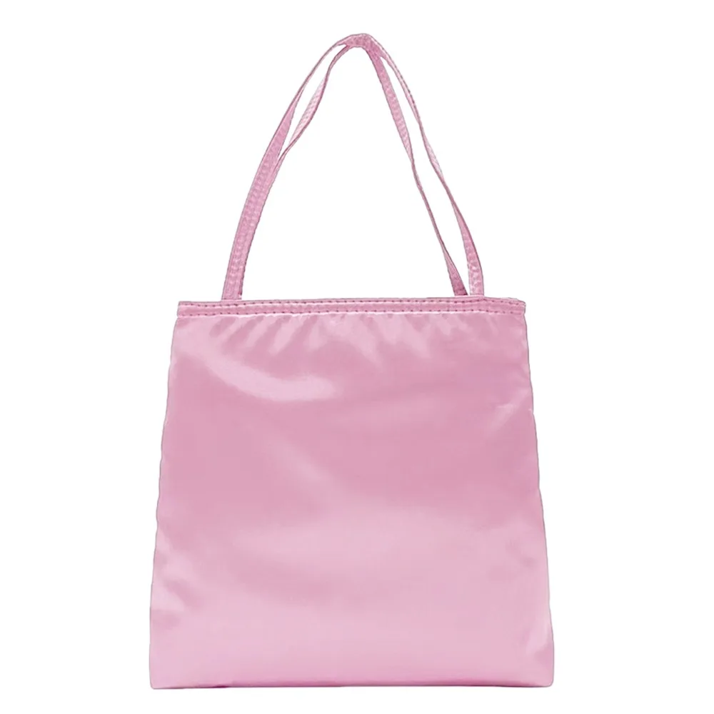 

Korean Satin Underarm Bag Solid color Simple Design Silk Handbag Versatile Shopping Bag Shopping