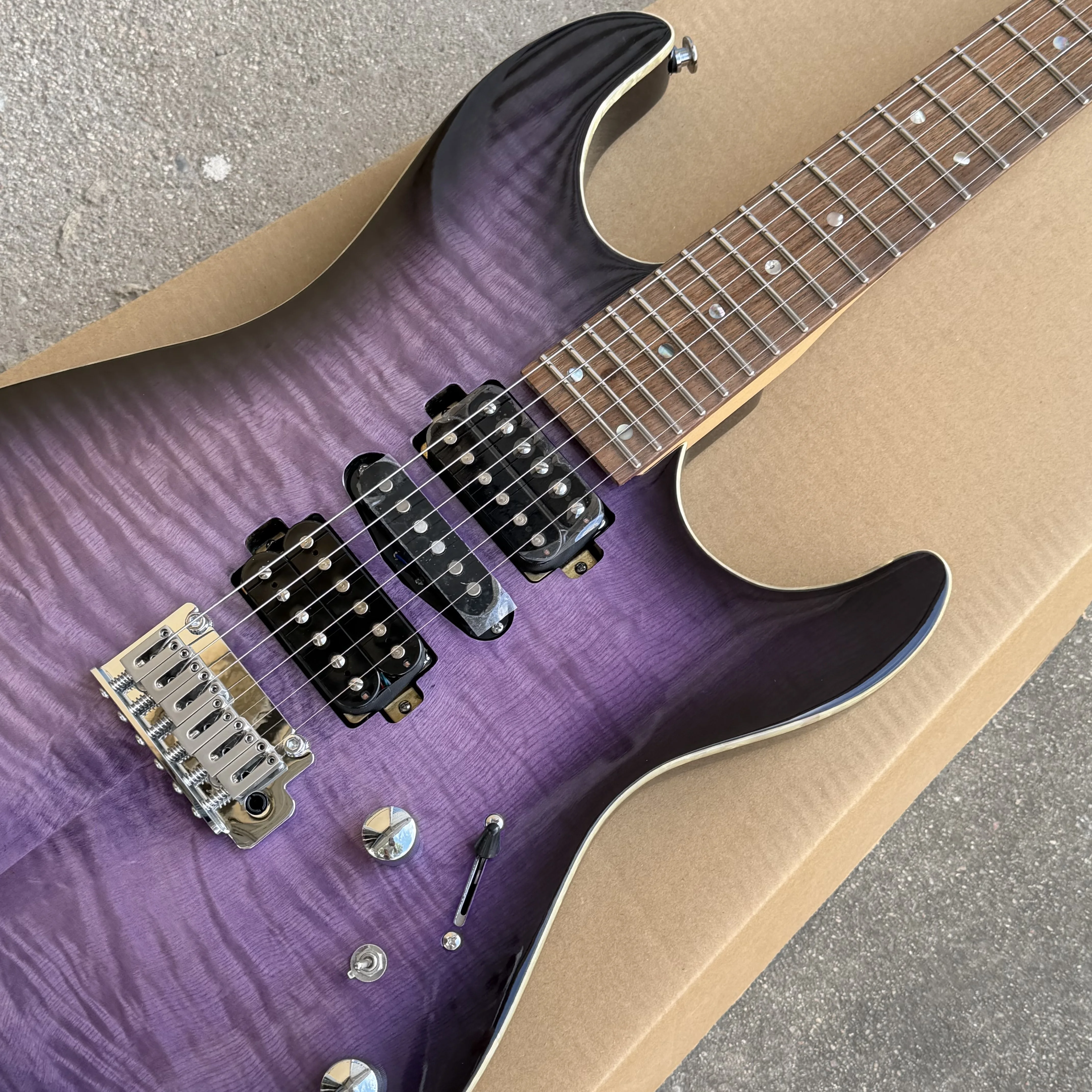 High Quality Tom Anderson Vision Guitar Purple Tiger Maple Top FREE SHIPPING