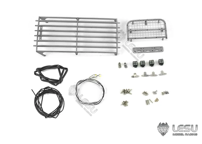 Für 1/14 Modell AC360 Baggerkabine, oberes Metall-Antikollisionsgitter, Spotlicht, DIY LESU – Detail 2