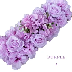 Wedding Decorations Artificial Flowers Fake Flowers Panel With Rose Flower For Table Decorations Paty Room Decor Purple