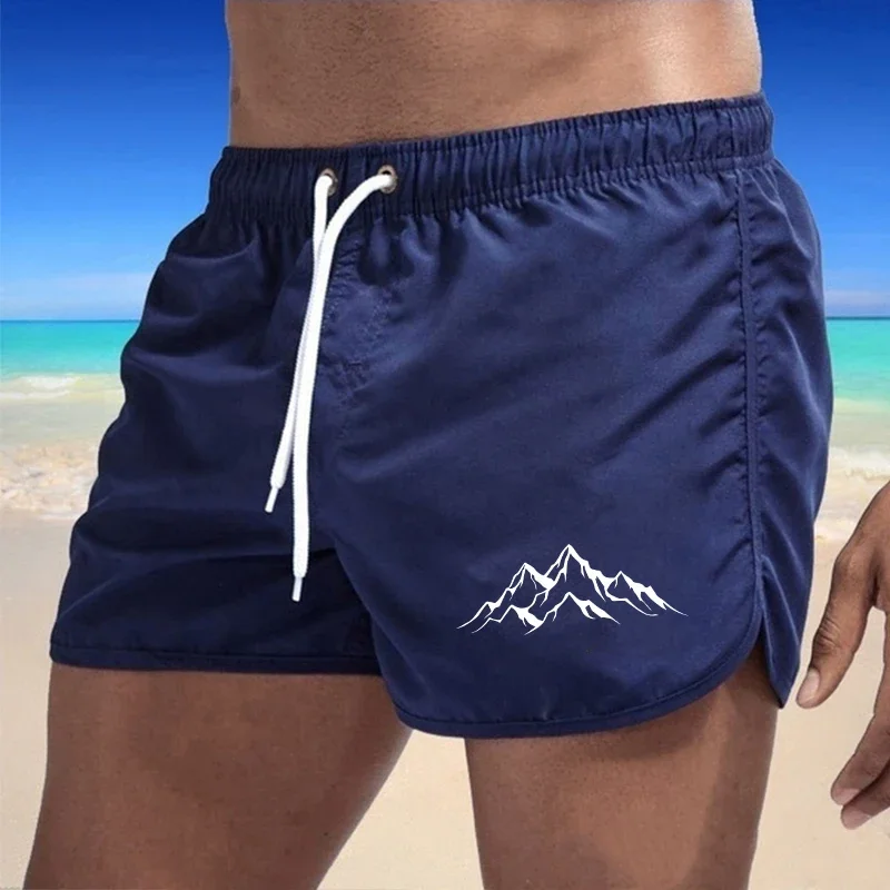 

Men's Quick Drying Daily Quality Beach Trunks Swimming Shorts Drawstring Ventilate Summer Gym Surf Casual Mens Shorts Outdoors