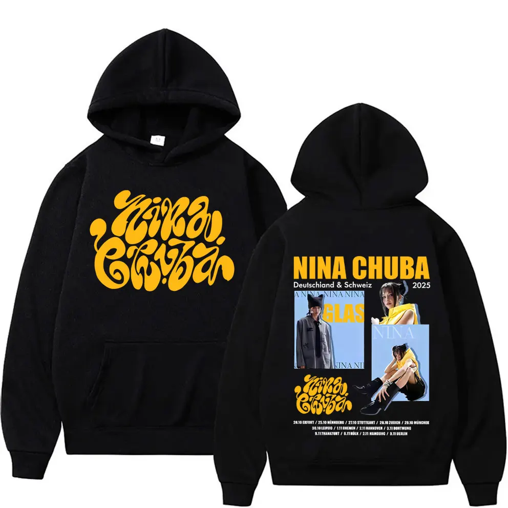 

Rapper Nina Chuba Arena Tour 2025 Hoodie Men Women Hip Hop Fashion Pop Music Sweatshirt Men's Fleece Cotton Oversized Sportswear