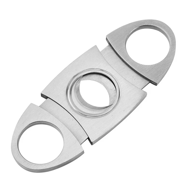 Stainless Steel Cigar Cutter Metal Classic Cutter Guillotine Cigar Scissors Gift Puncher Cutting Knife Cigar Accessory