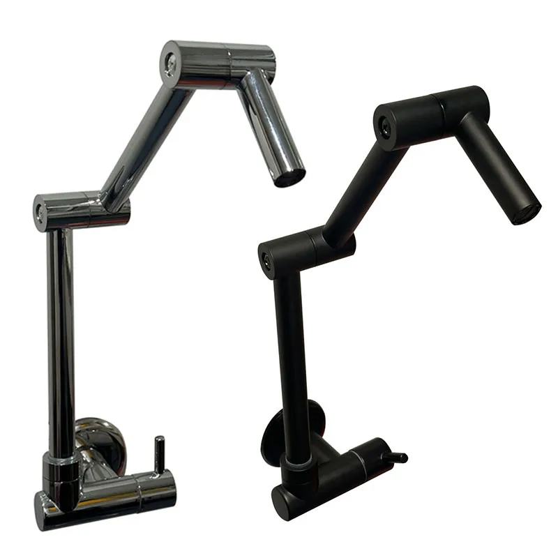 

Латунный складной кухонный смеситель настенного монтажа для холодной воды с верхним поворотным механизмом