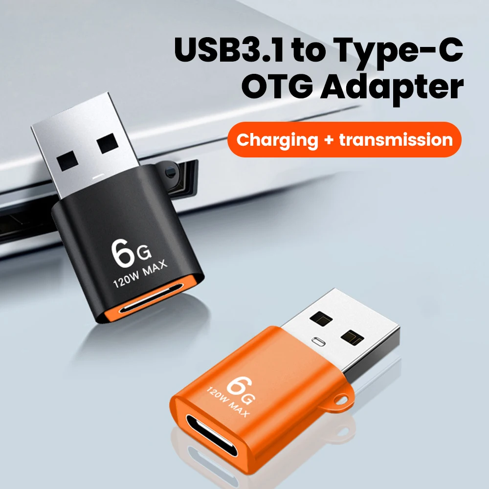 USB3.1 To Type C OTG Adapter Fast Charging Type C Female to USB Male Adapter Data Transfer Converter For PC Laptop USB C Adapter