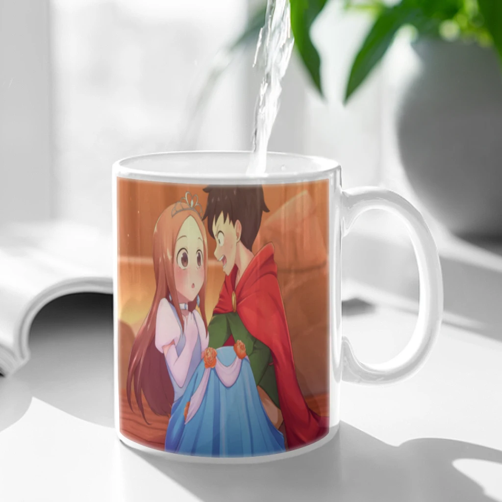 Anime Teasing Master Takagi-san 11oz Funny Ceramic Coffee Mug Tea Milk Cup For Novetly Creativity Gift