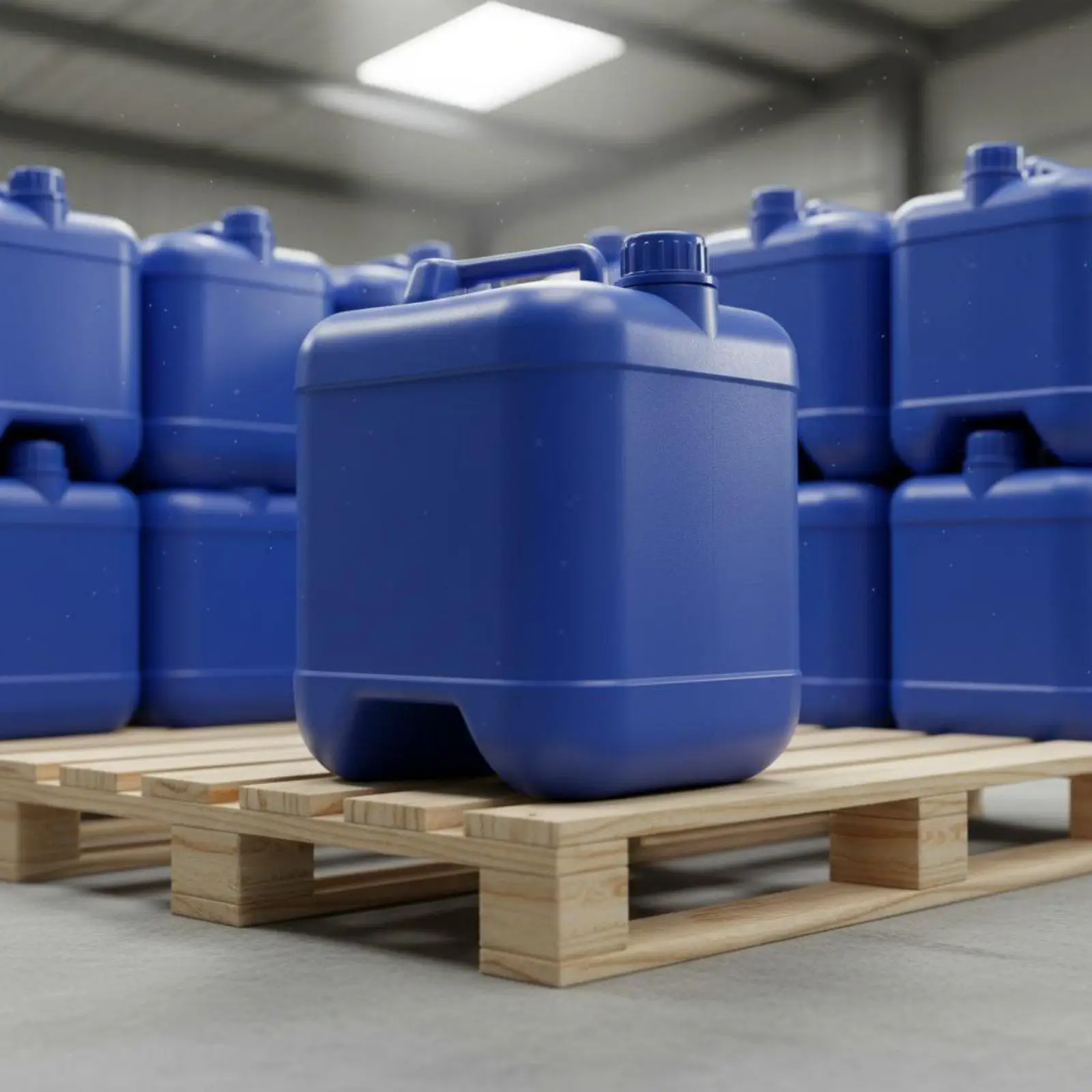 Industrieller Chemikalienbeständiger Eimer, Premium-HDPE-Trommel mit Verstärktem Boden für Flüssigkeiten in Werkstätten oder Lagerhäusern