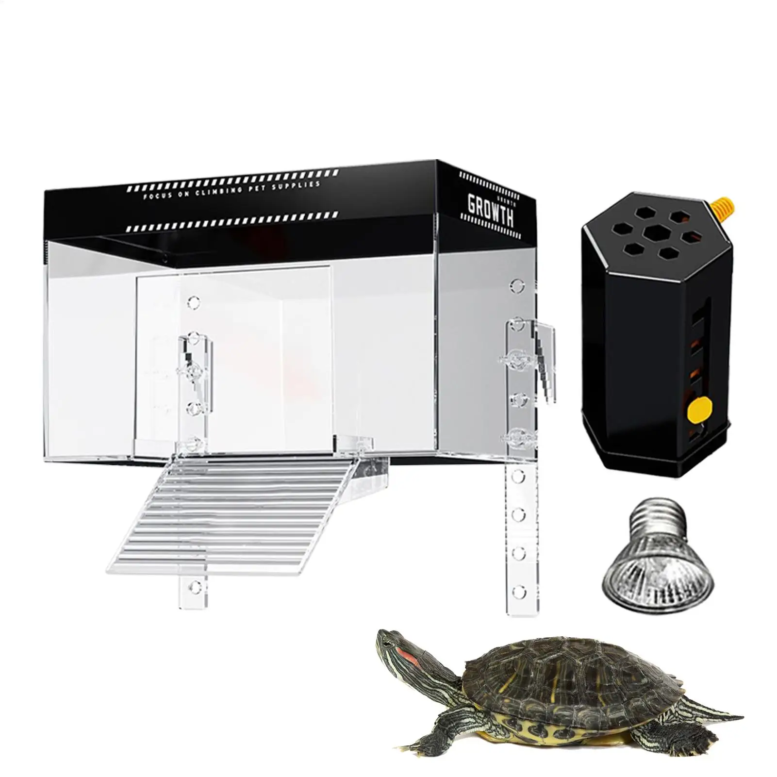 Over Tank Turtle Basking Land Pet Turtle Tank Basking Dock With Lid Reptile Resting Land Aquatic Turtle Basking Platforms