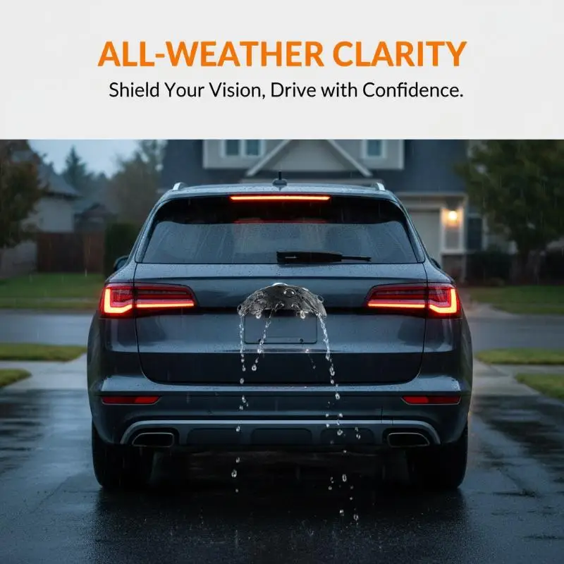 Car Reverse Camera Lens Protector HD Transparent Anti-Shatter Guard for Vehicle Backup Parking Cam