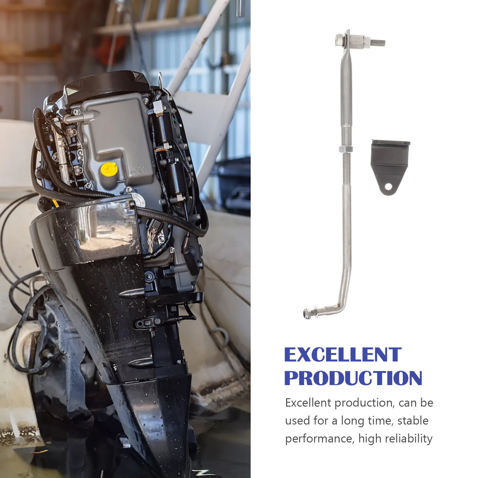 

Комплект из 1 шт. износостойких соединительных штоков из нержавеющей стали для подвесных лодочных моторов, прочные сменные рулевые рычаги для морских судов