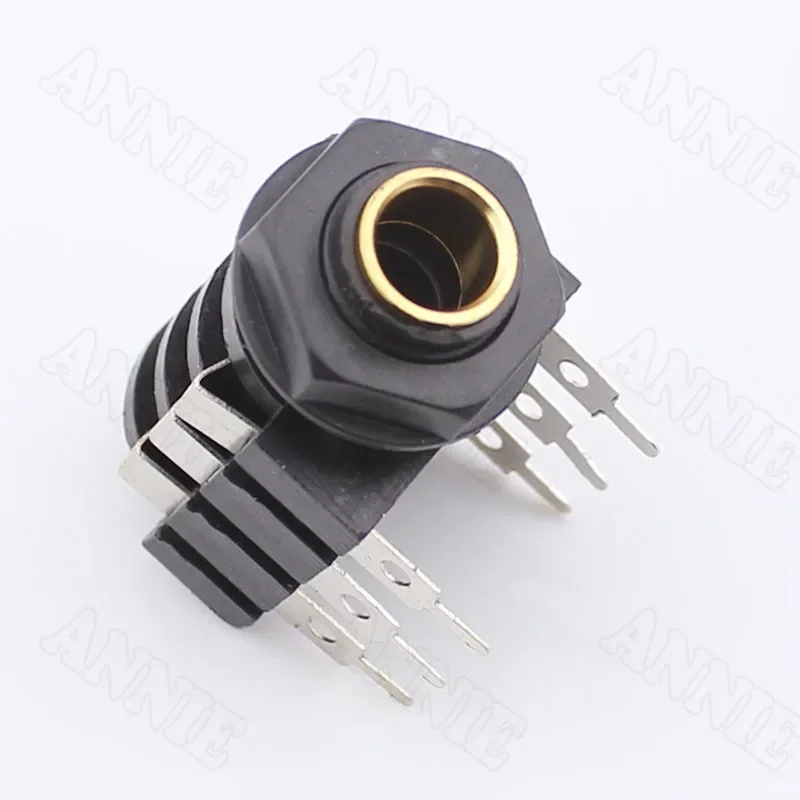 

100pcs/lot 6.35 /6.5 Straight Microphone Socket Audio Jack Dual Track Plastic Leech Socket Audio Accessories